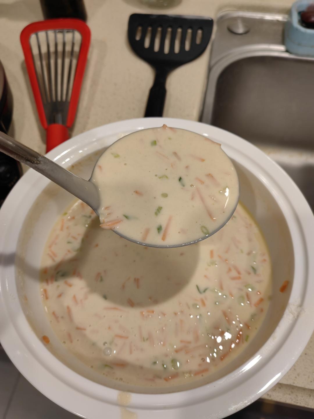 简单快手蔬菜鸡蛋煎饼