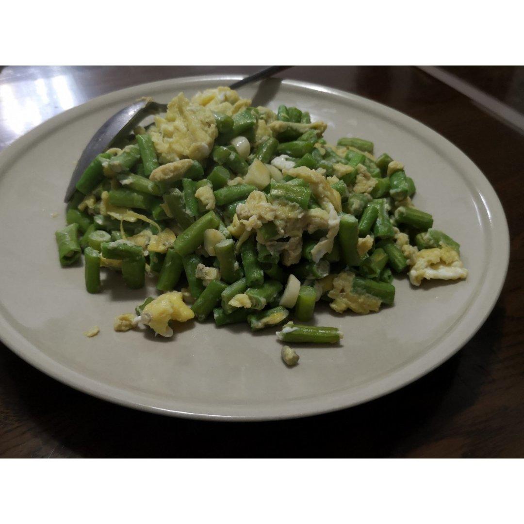 豆角炒鸡蛋