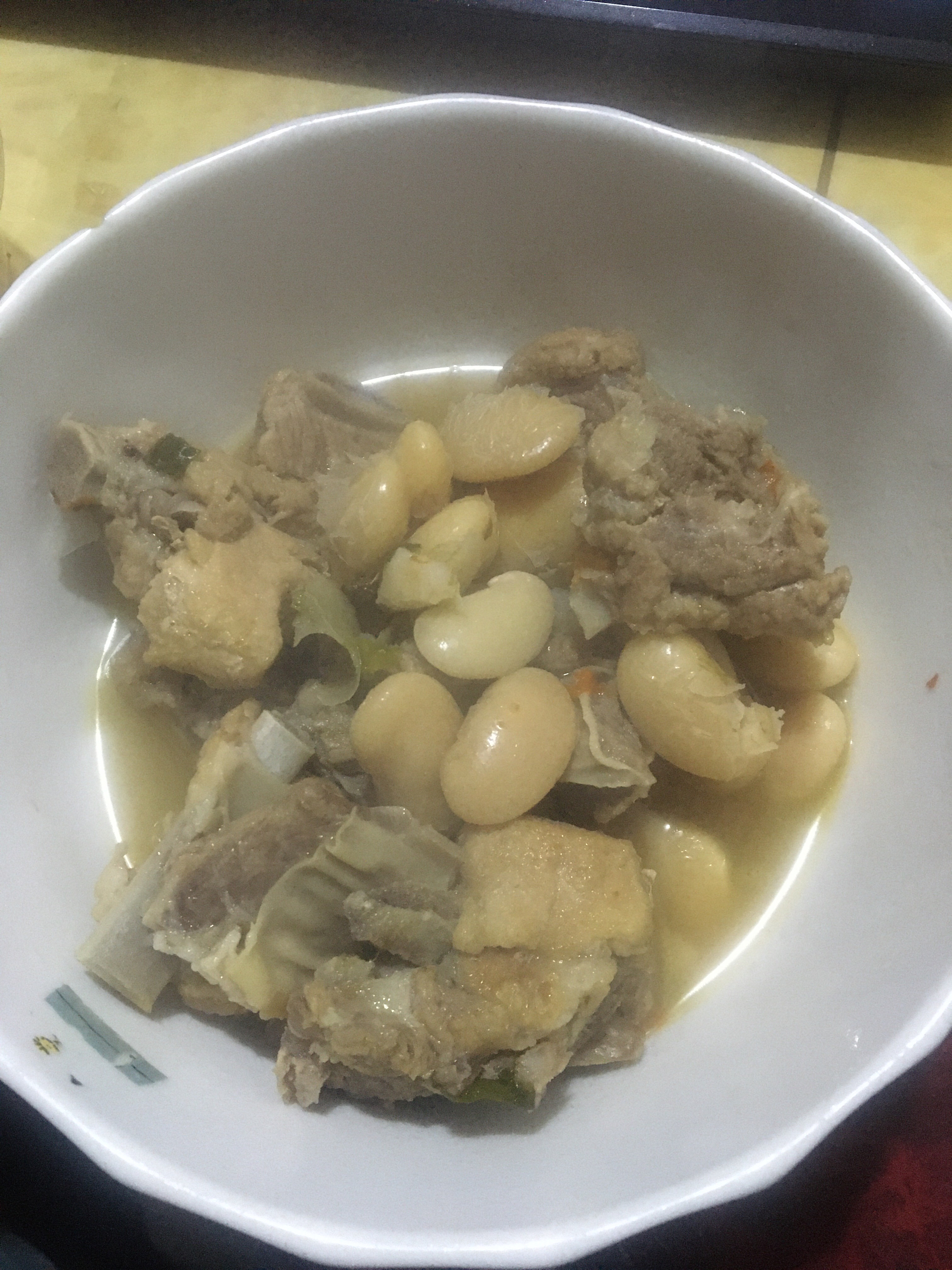 清炖排骨和大白芸豆