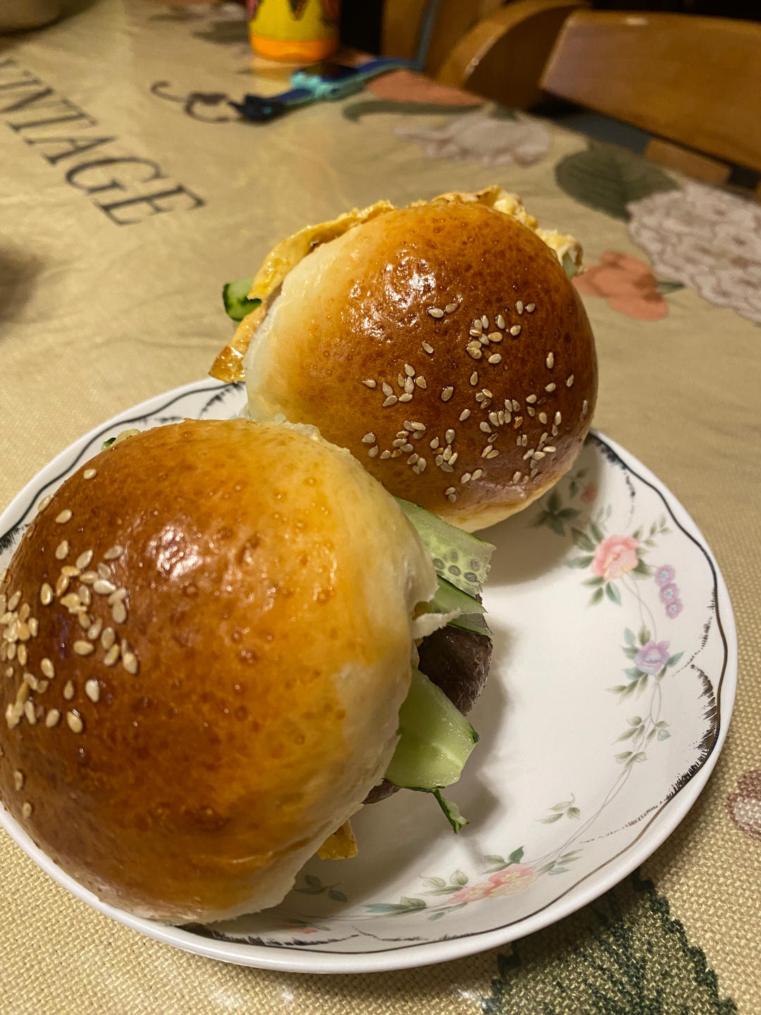 松软汉堡包胚
