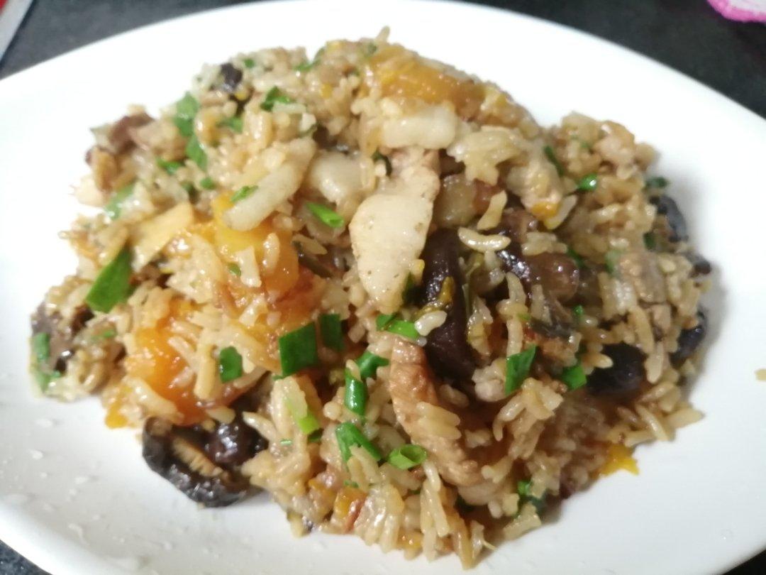 南瓜鸡肉饭