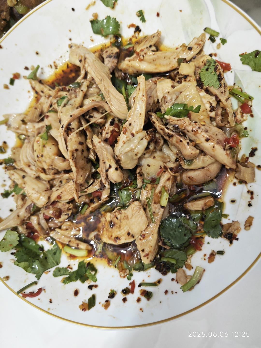 鸡胸肉这样做巨好吃❗️凉拌鸡丝😋低脂高蛋白