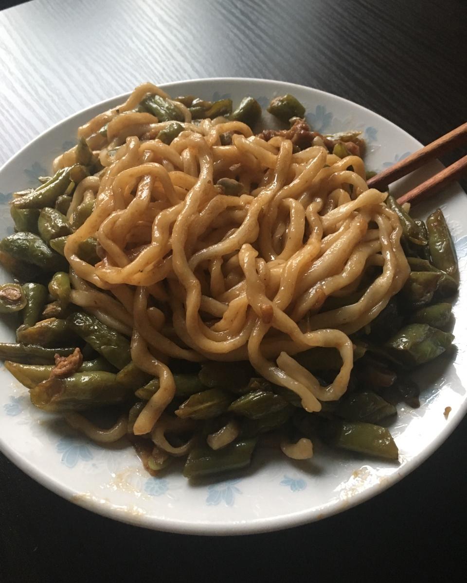 芸豆焖面（附万能的腌肉不老的办法）