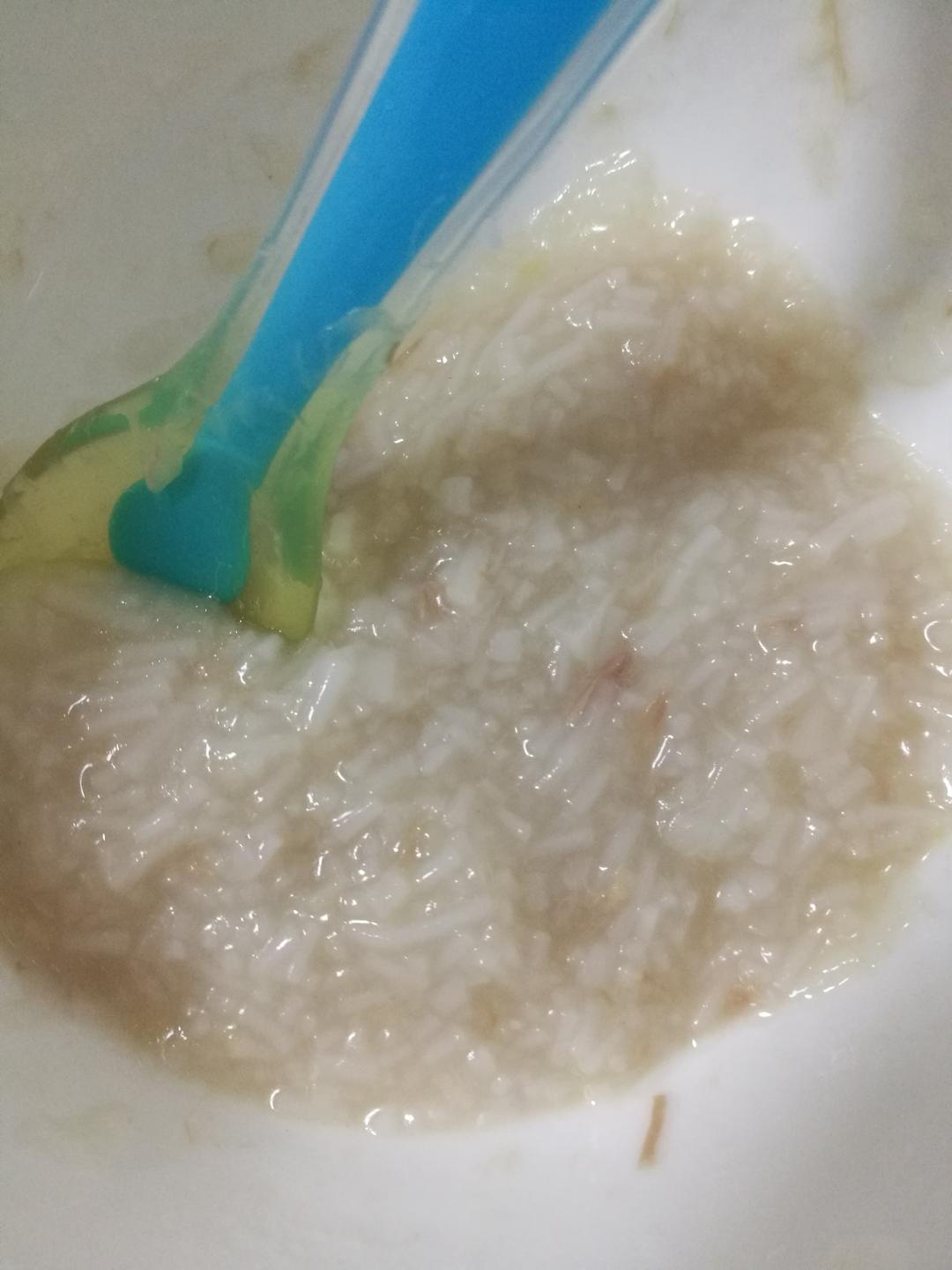 宝宝辅食骨头汤水瓜面的做法