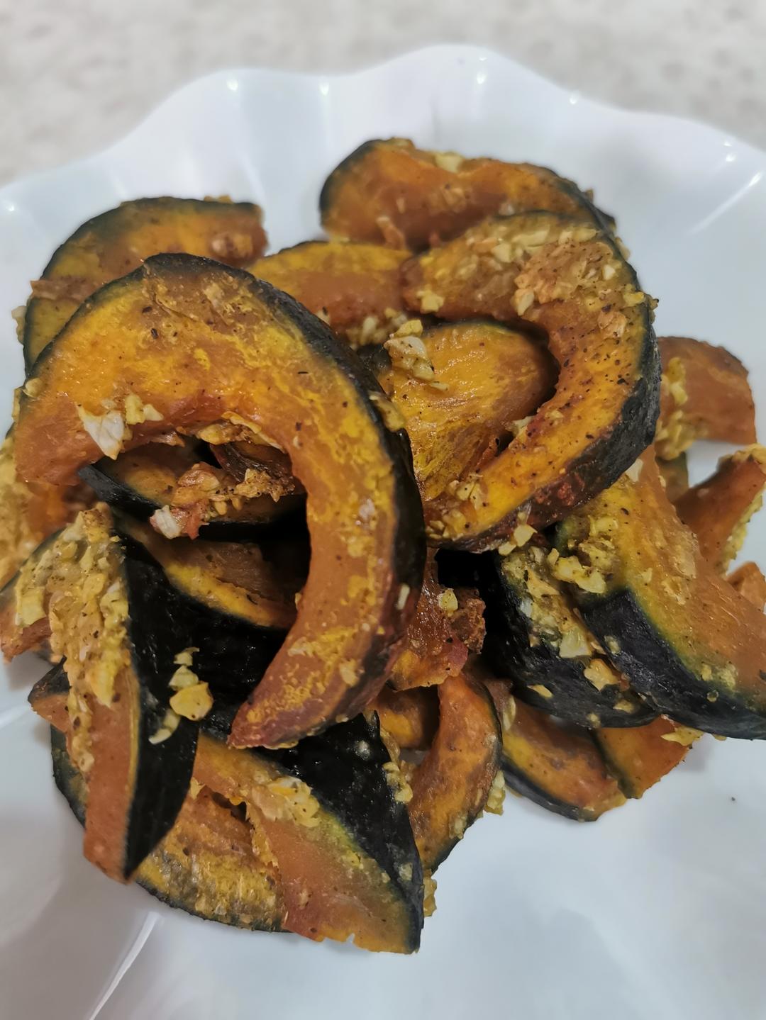 🔥超简单💯蒜香烤南瓜