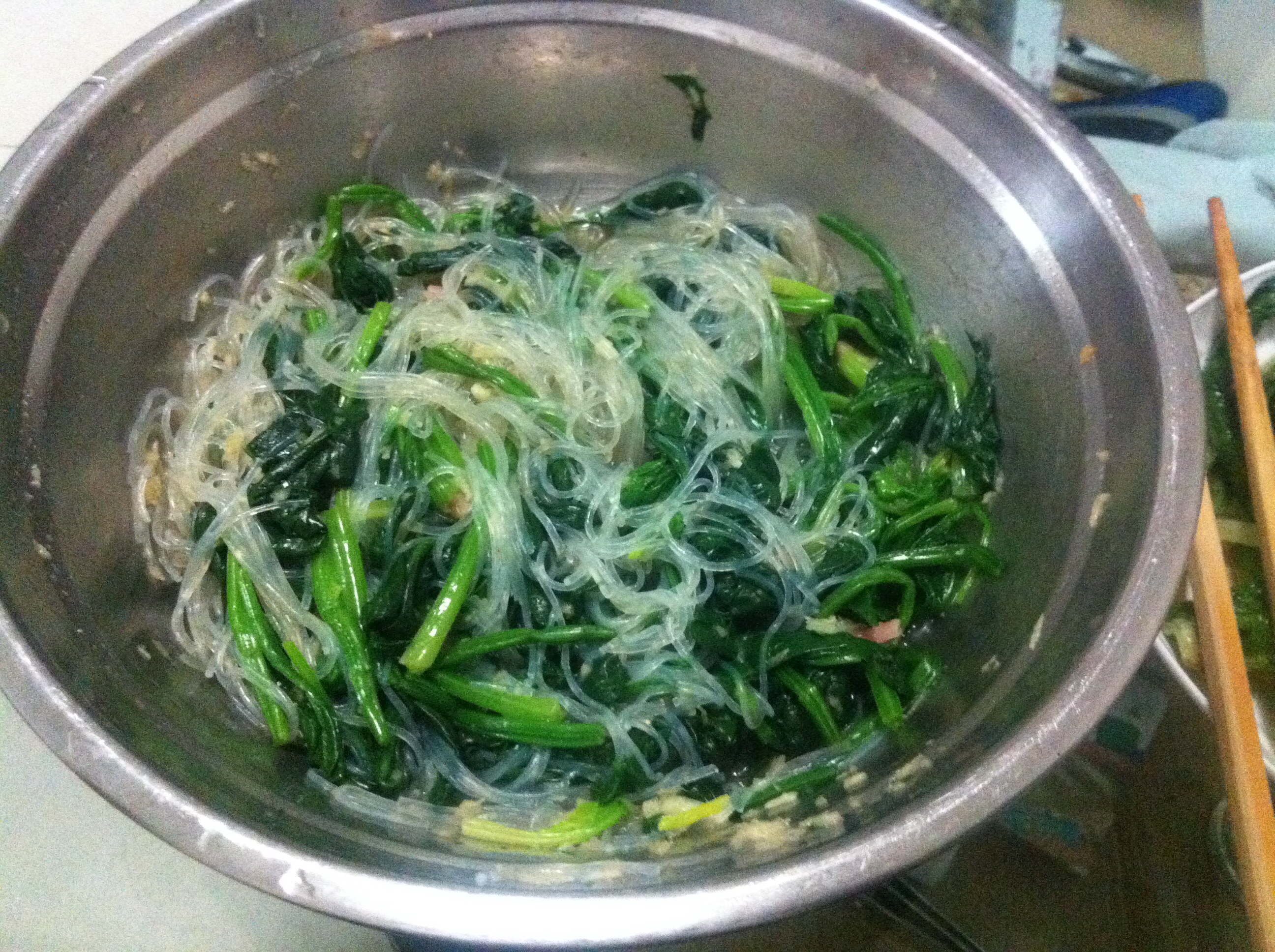 凉拌菠菜粉丝