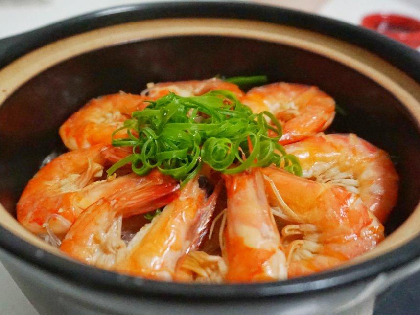 鲜虾粉丝煲