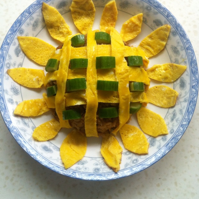 向日葵肉丁炒饭