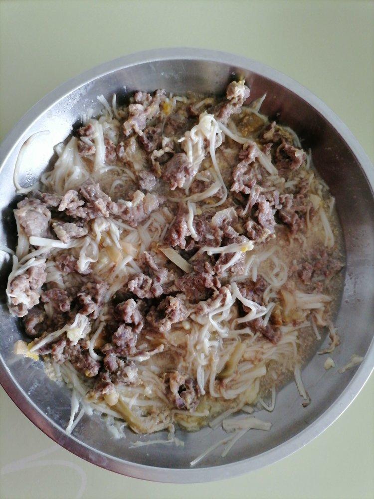 金针菇蒸牛肉