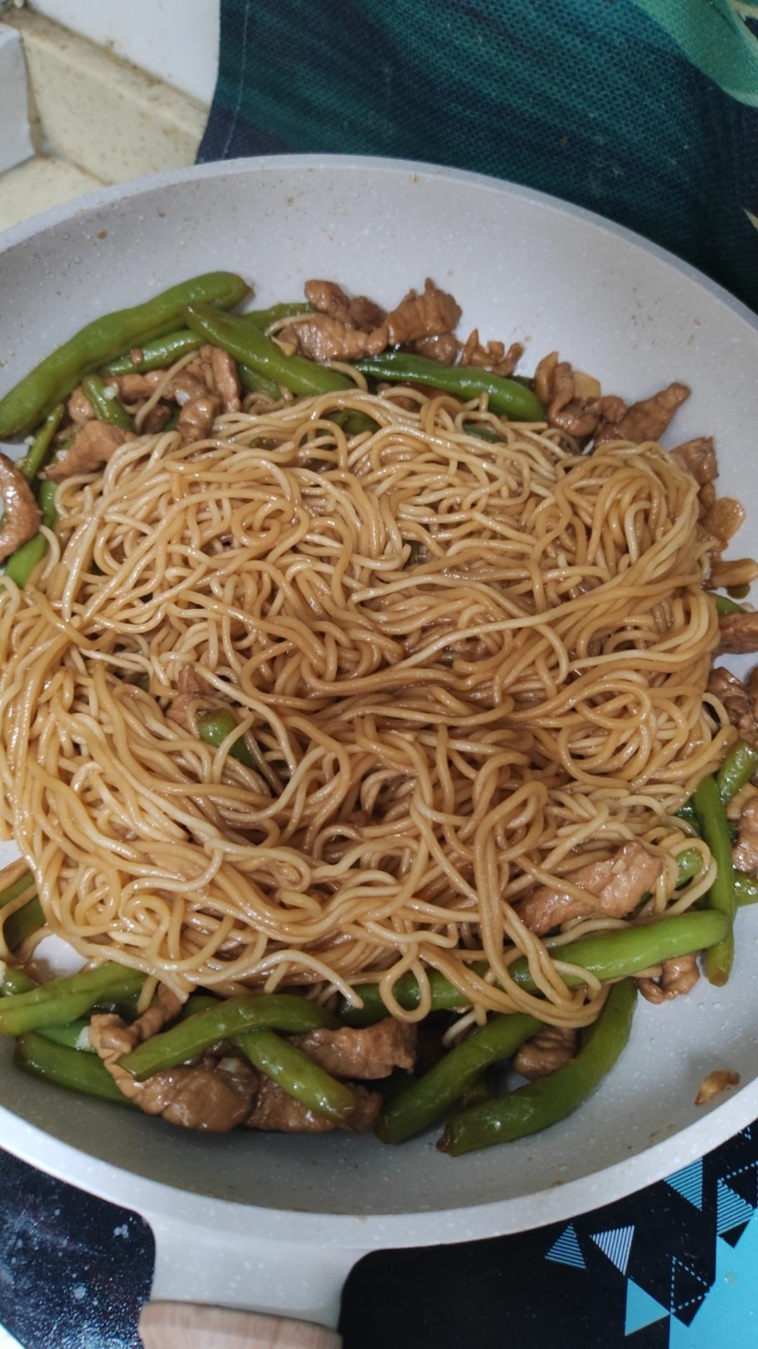 地道老北京扁豆焖面 豆角焖面 太好吃小心吃撑哦