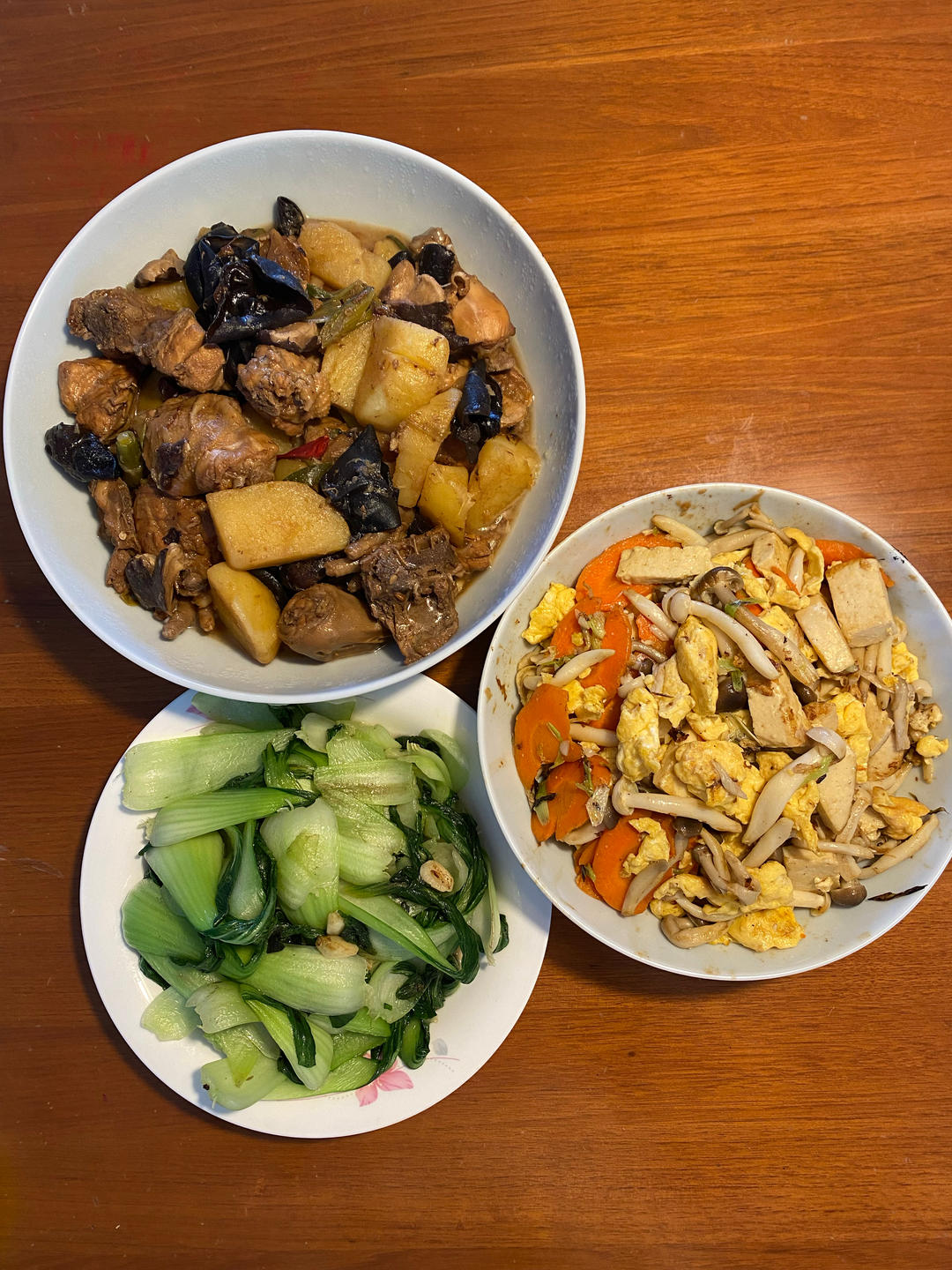 白玉菇炒鸡蛋