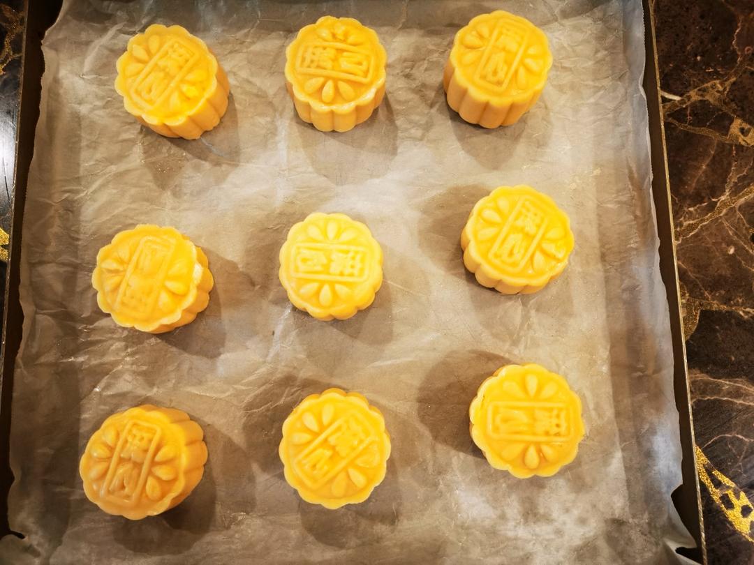 流心奶黄月饼（无吉士粉/转化糖浆版本）【曼食慢语】