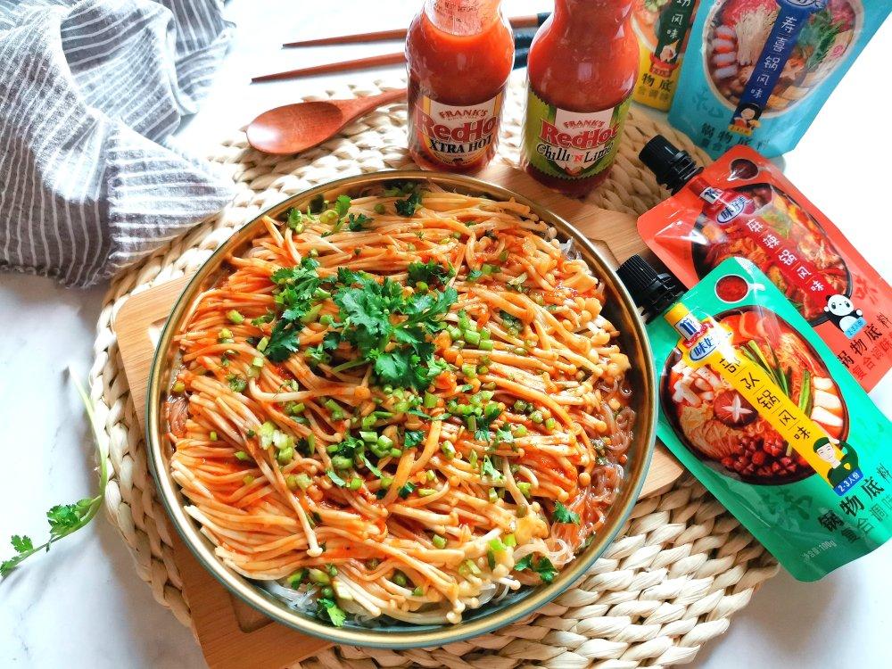 【味好美】超快手香辣金针菇蒸粉丝