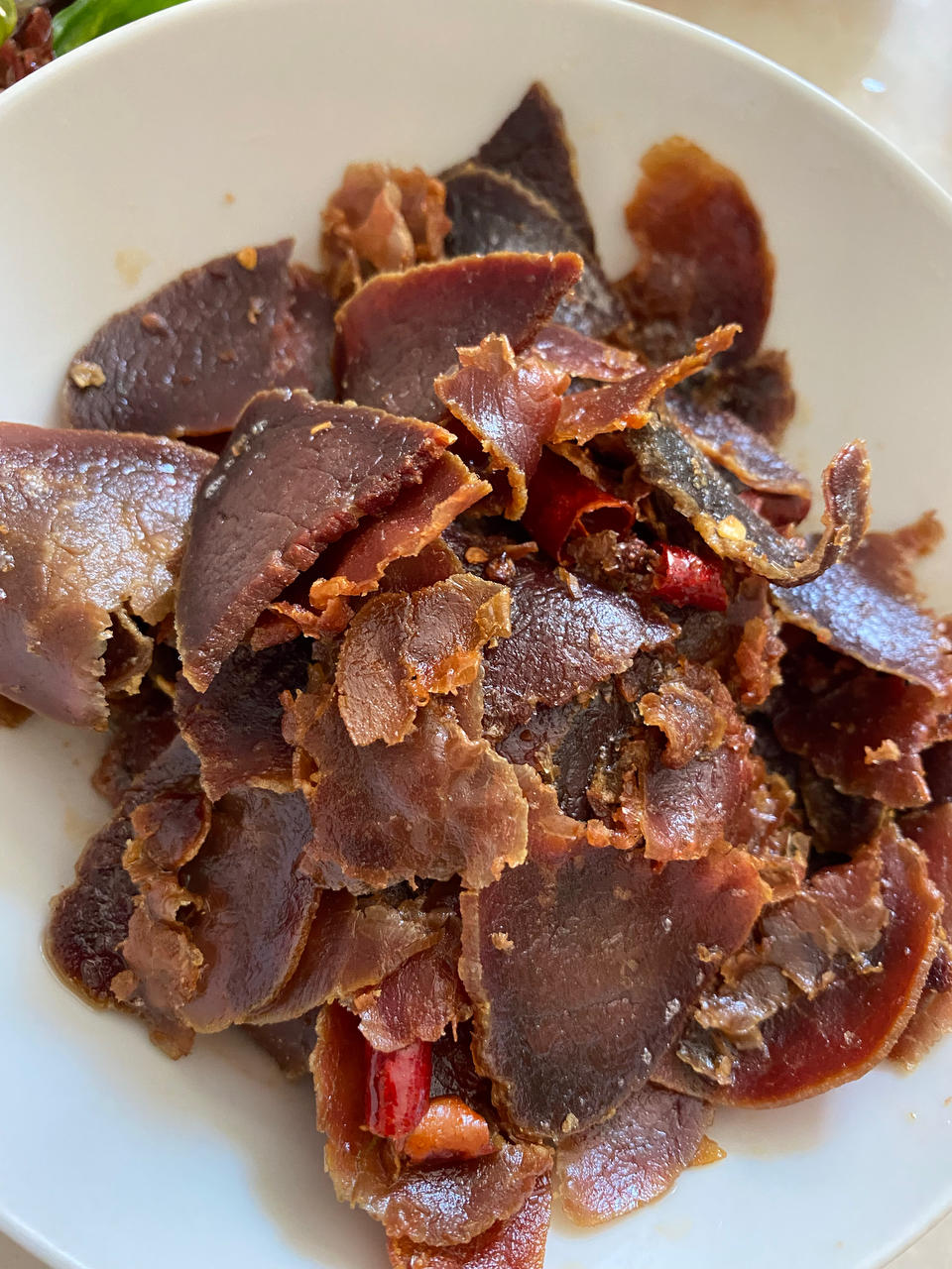 油淋干巴（腊牛肉）