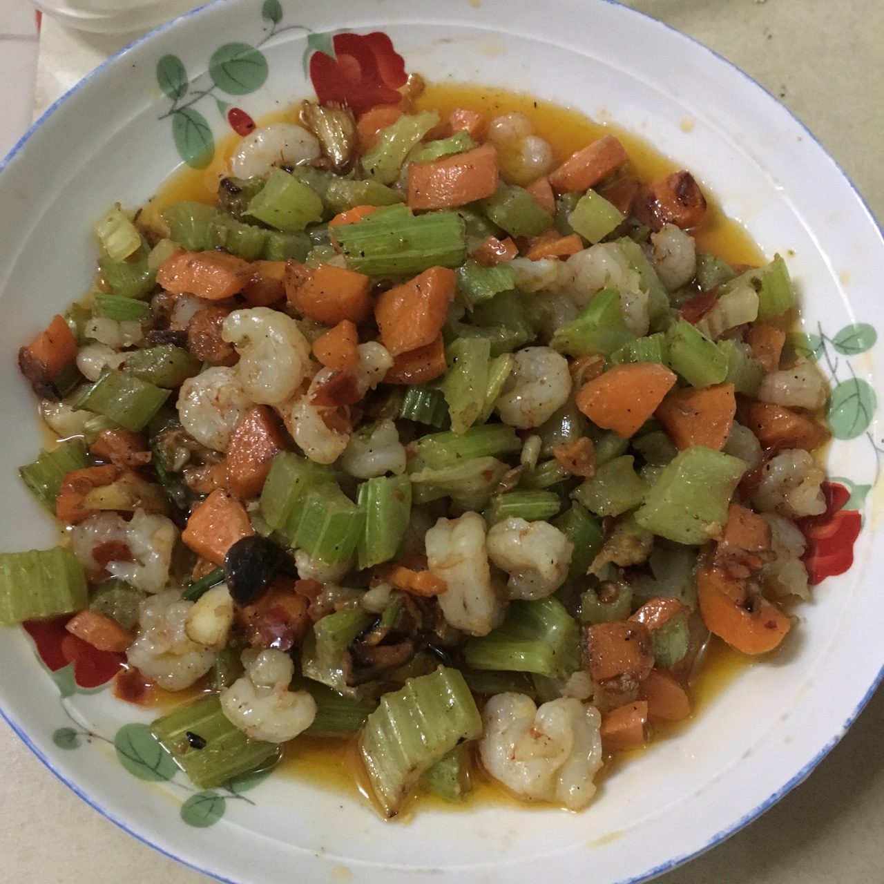 三色炒虾仁