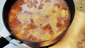 【山姆厨房】猪颈肉菠萝烧的做法 步骤6