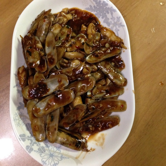 蒜香炒花甲