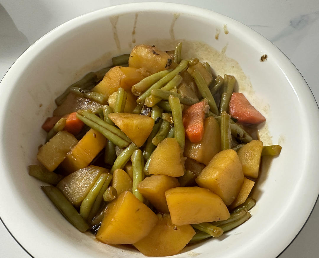土豆炖豆角