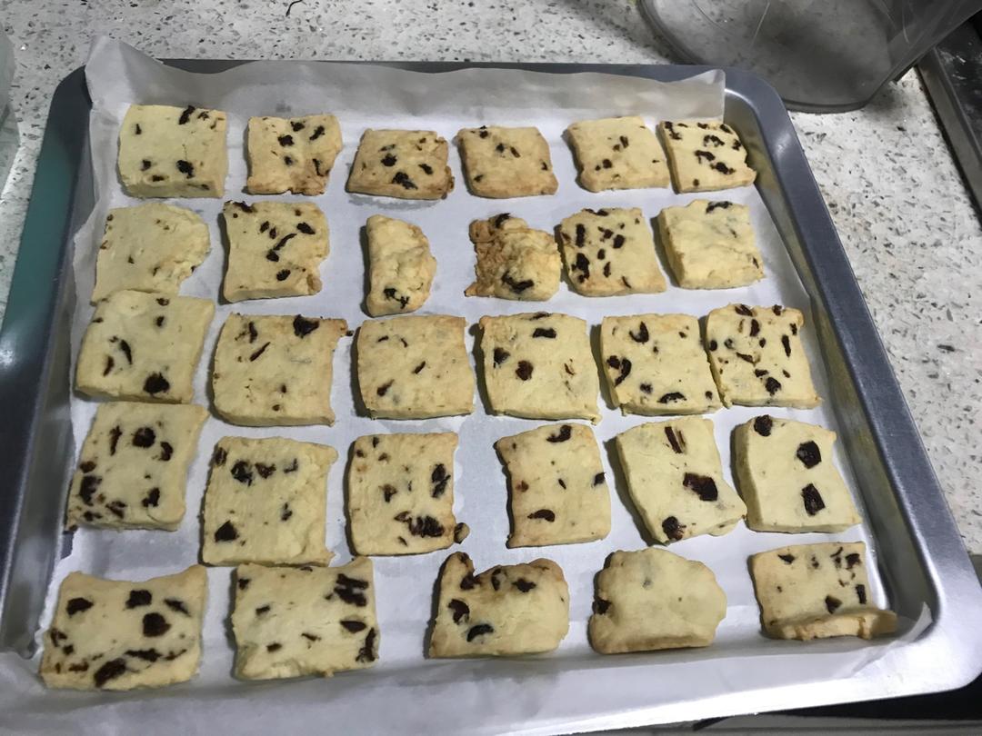 蔓越莓饼干——少油少糖中筋面粉