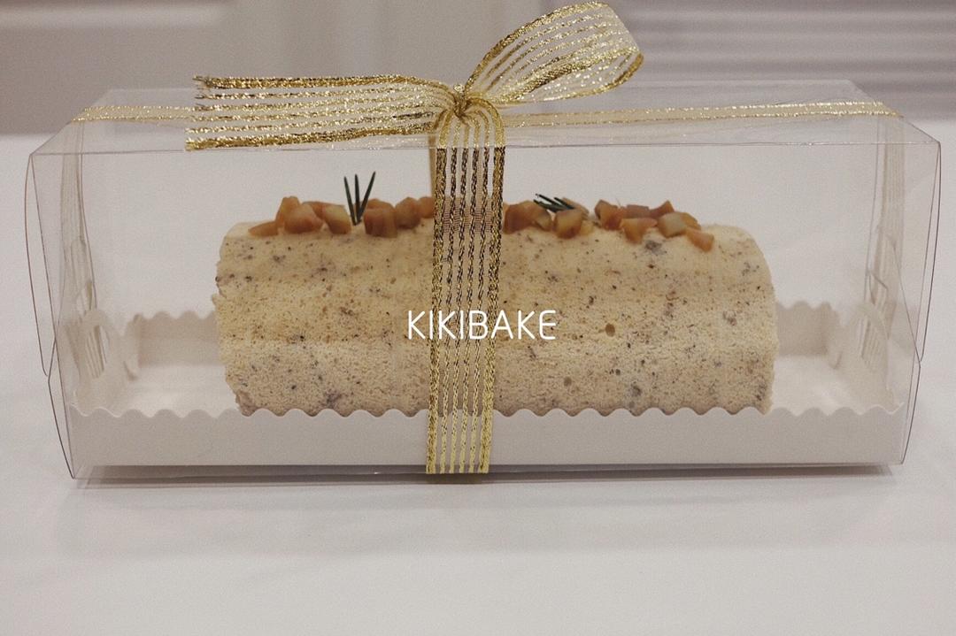 一个栗子卷（红茶蛋糕体）