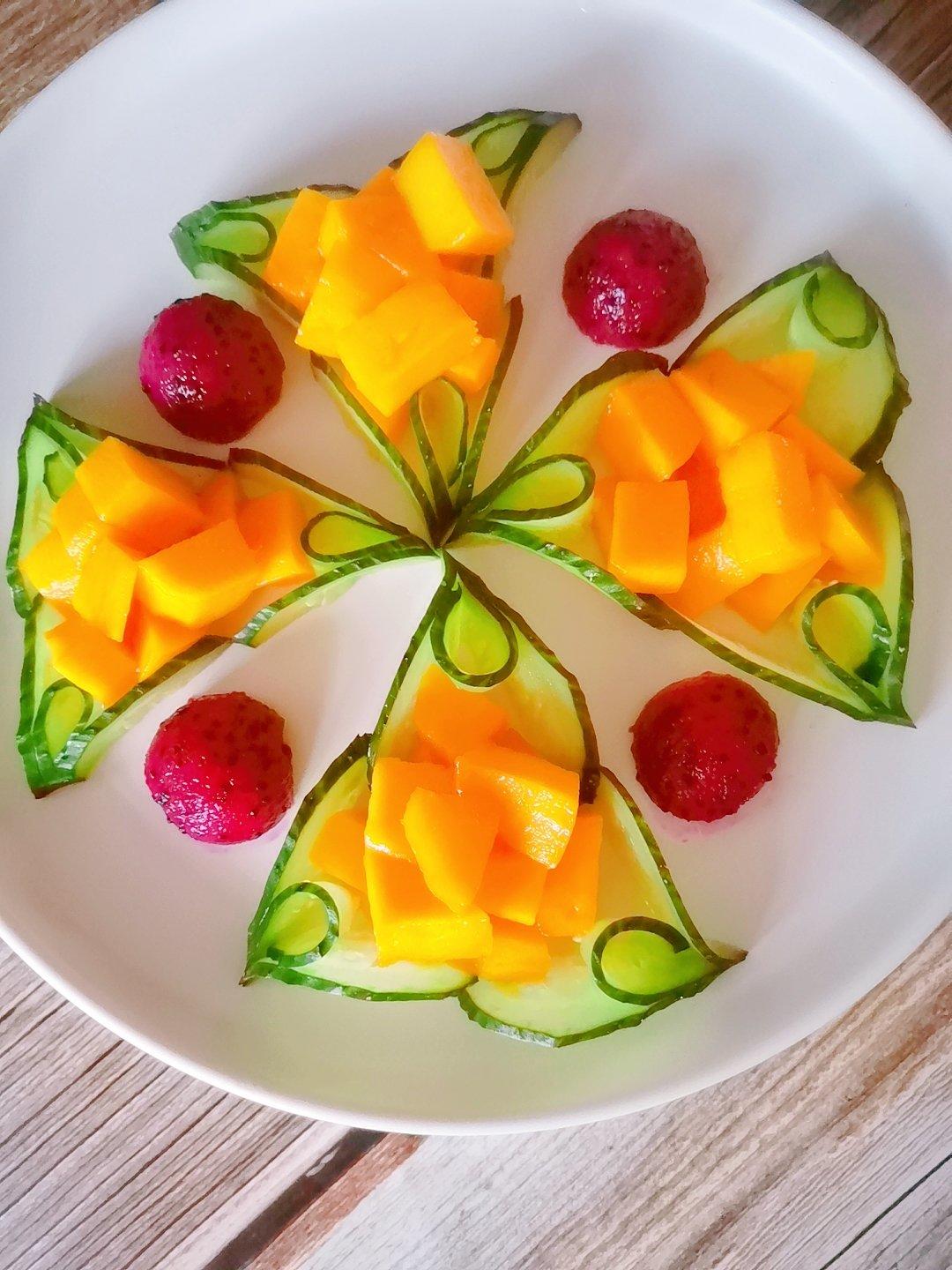 果蔬拼盘–餐盘画