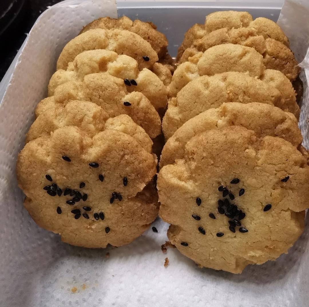 椰子油桃酥 减糖不腻