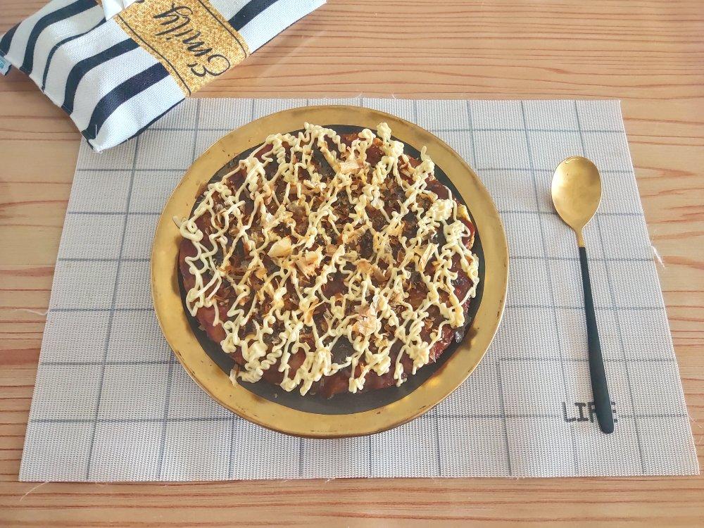 KETO日式大阪烧丨低碳生酮伪披萨烧饼