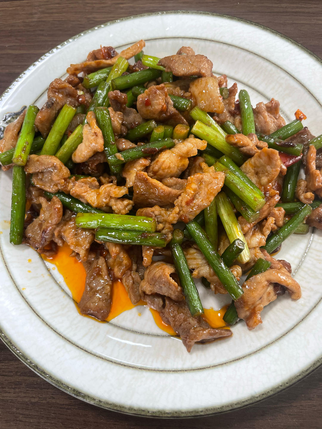 蒜薹炒肉丝
