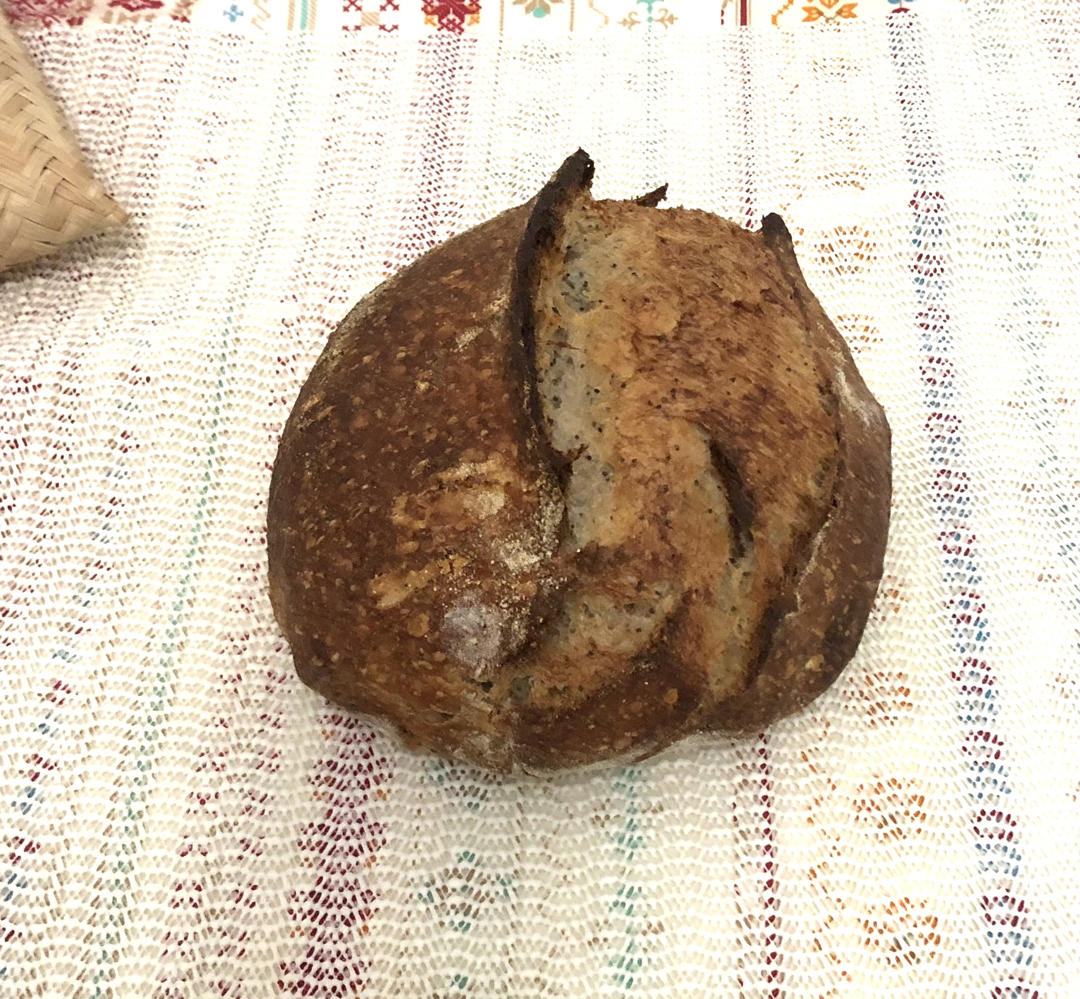 减脂/体重控制必备100%全麦T80法式乡村欧包