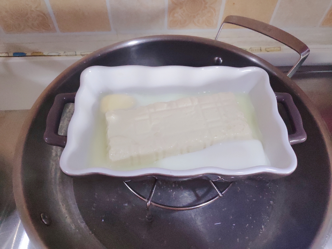 肉沫蒸鸡蛋豆腐的做法 步骤4
