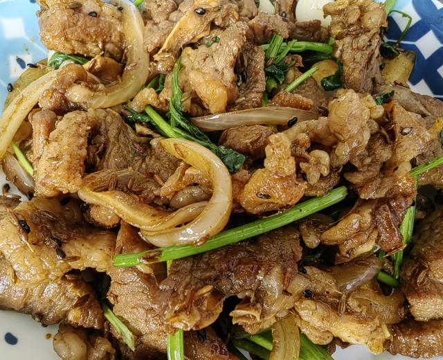 孜然牛肉的做法