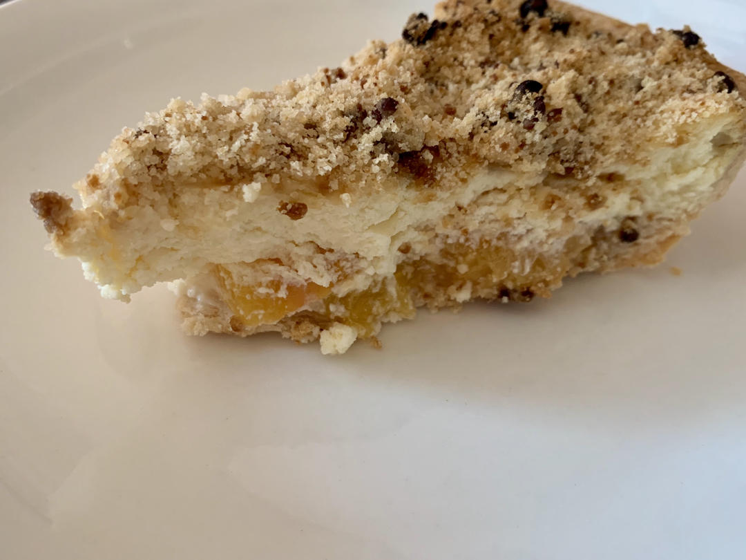 黄桃乳酪派peach &cream cheese pie