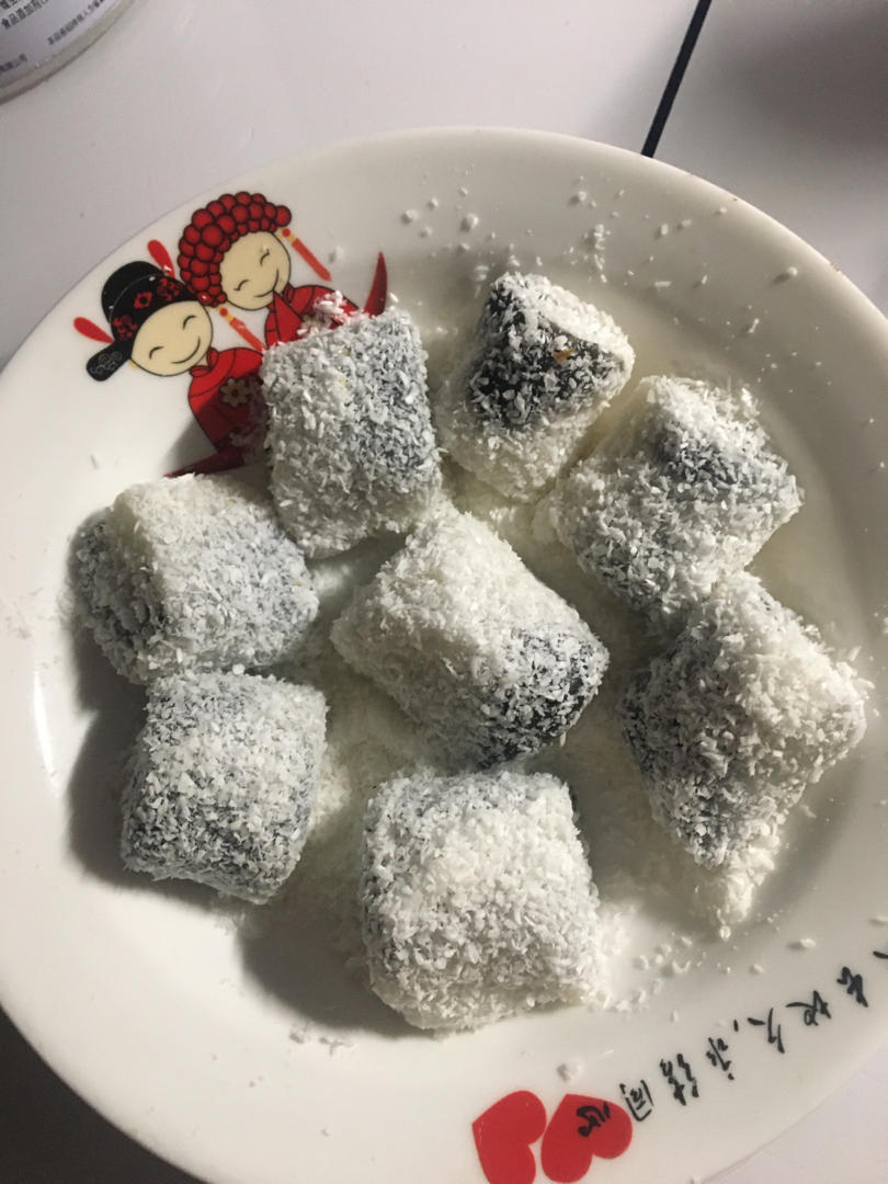 零失败！巨好吃的椰蓉豆沙糯米卷！
