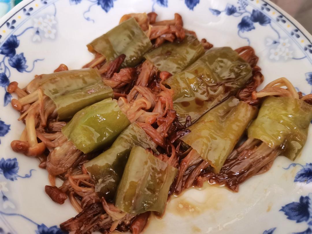 糖醋青椒金针菇