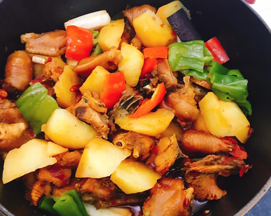大盘鸡-staub铸铁锅版的做法