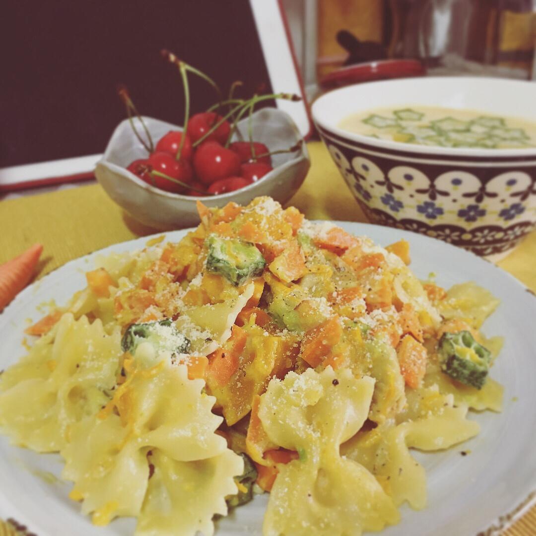 南瓜牛油果意面