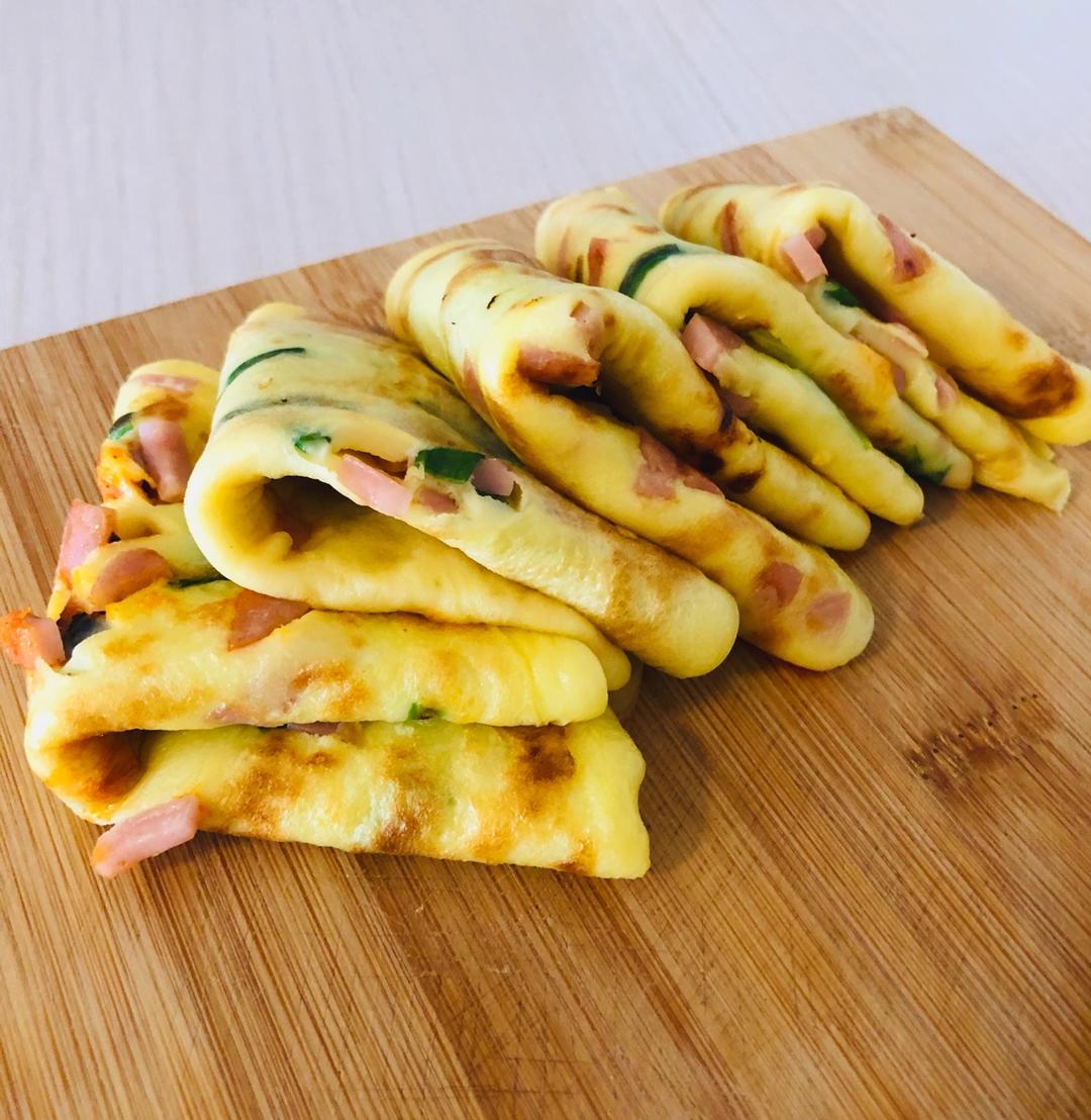 快速早餐鸡蛋葱花饼