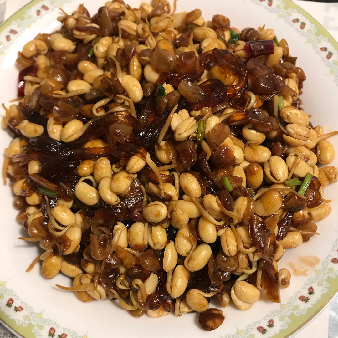 黄豆芽炒粉条