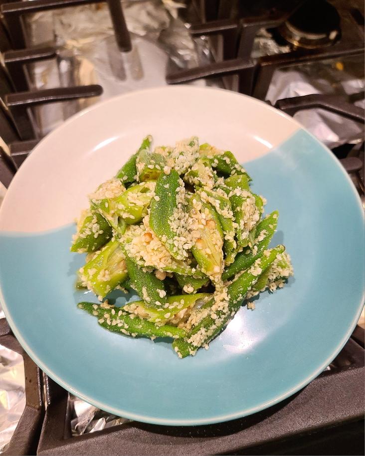 🇯🇵日式和风芝麻秋葵「Sesame Okra Salad」