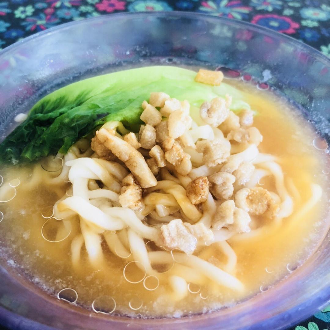 青菜油渣面