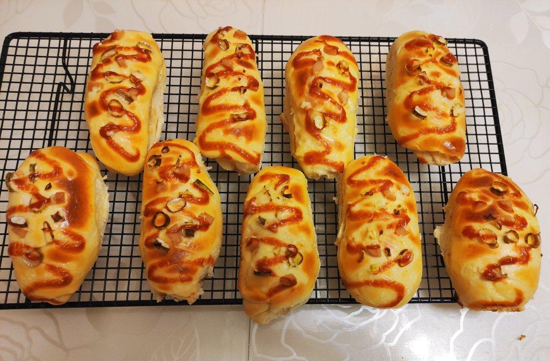 香葱火腿肉松面包