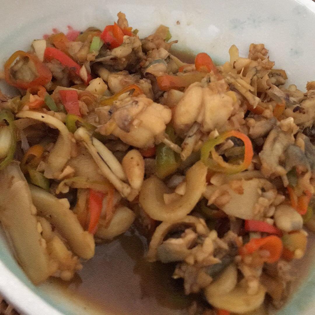 仔姜炒田鸡