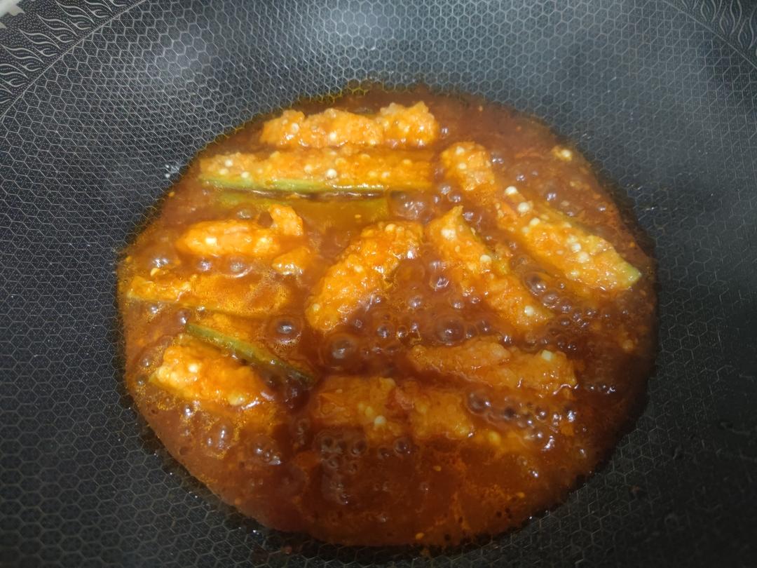 宝宝最爱～秋葵酿虾