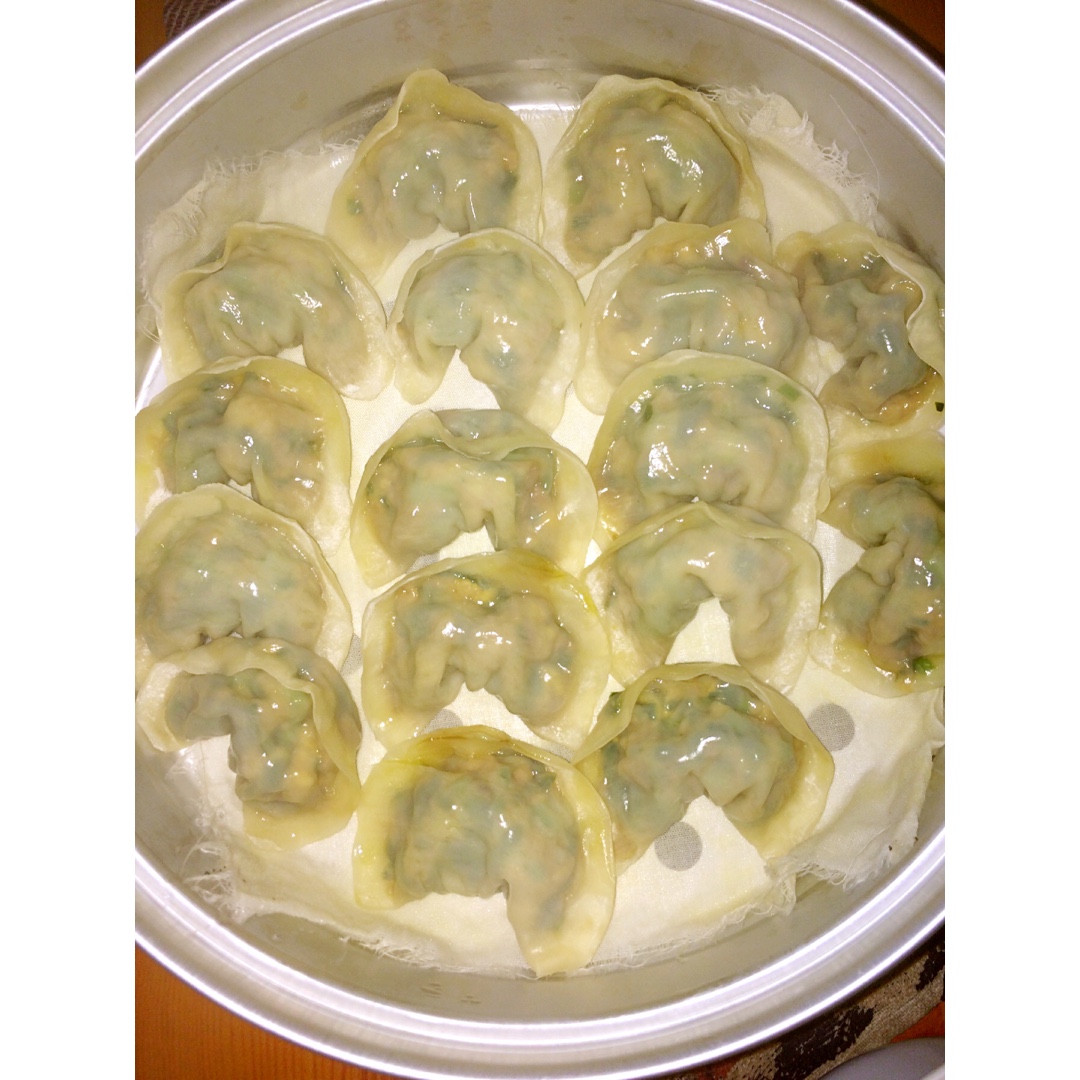 韭菜鸡蛋蒸饺
