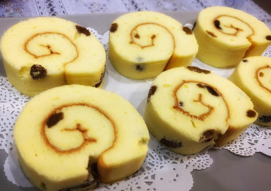 葡萄干蛋糕卷