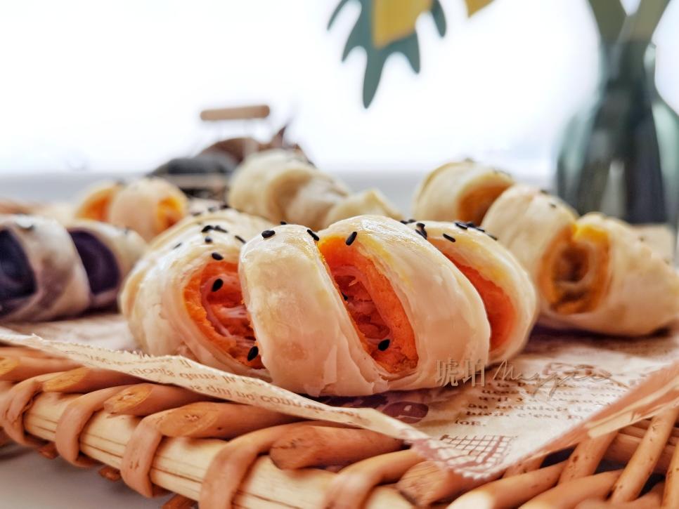 懒人早餐㊙️‼️手抓饼五色花环