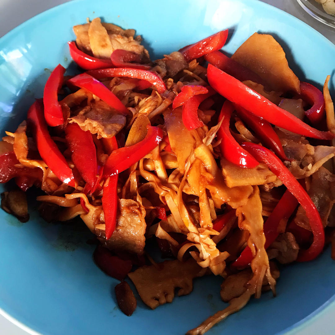 糯米笋炒肉：香辣脆嫩，江西特色❗❗