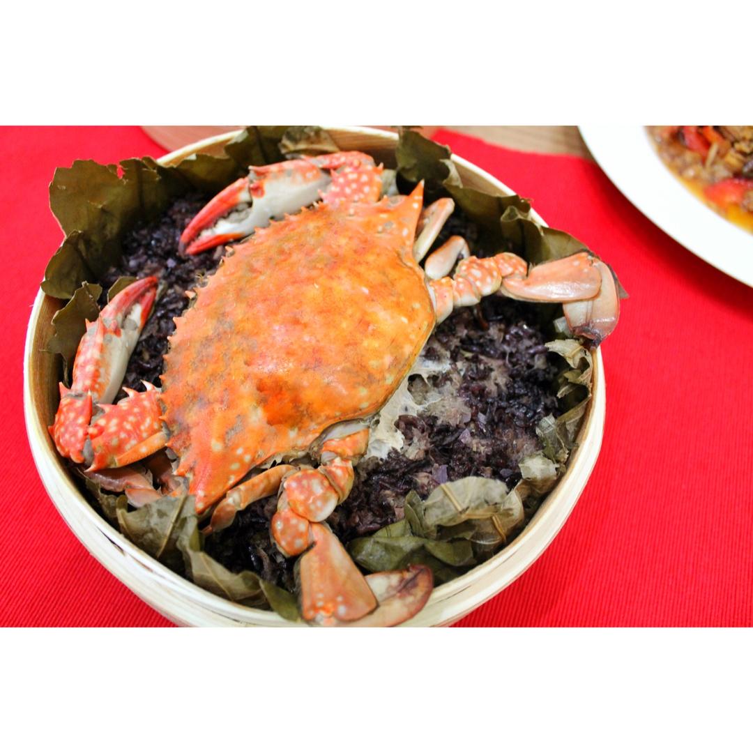 红膏鲟蒸糯米饭，儿时记忆，家乡美味