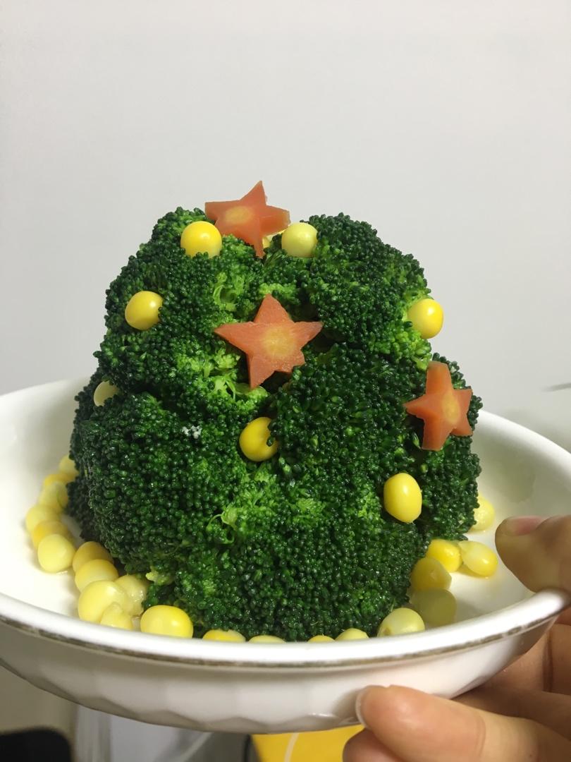 超简单🔥好看又好吃的🥦西兰花圣诞树🎄