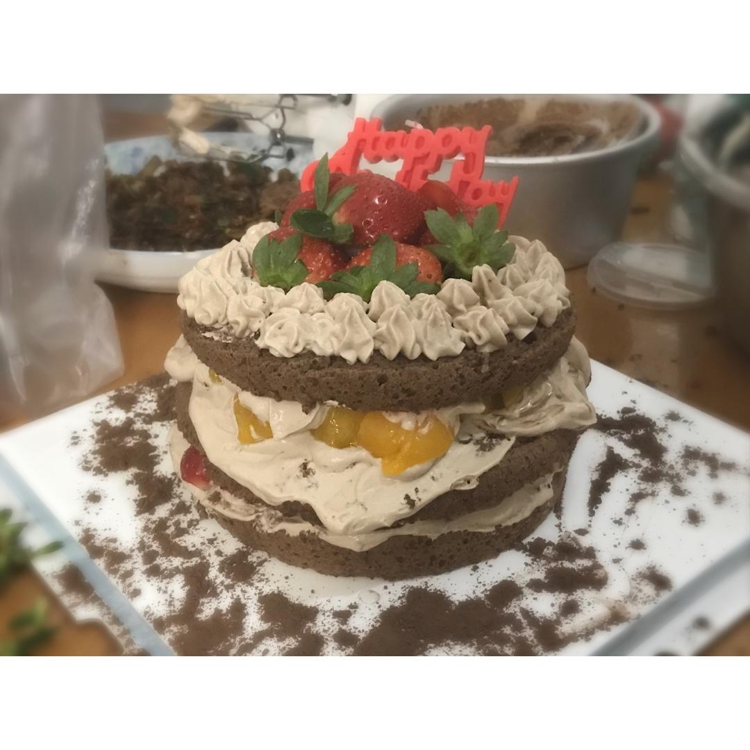 巧克力草莓奶油蛋糕